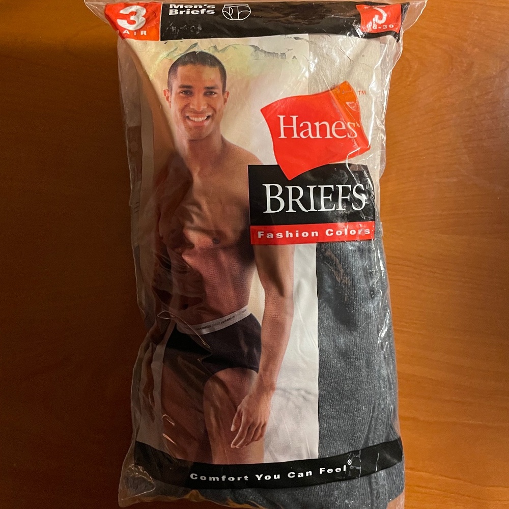Vintage Gray Waistband Hanes Briefs